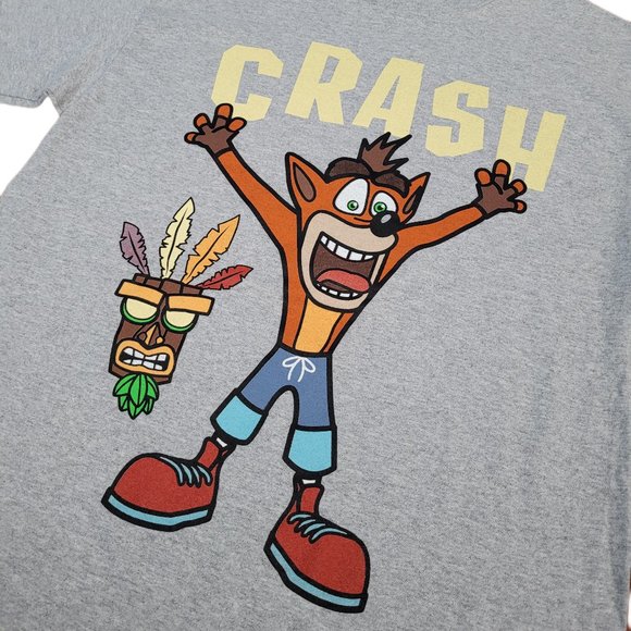 Crash Bandicoot Grey Graphic Tee - Picture 2 of 4